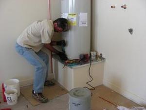 a new water heater installation in Bowie